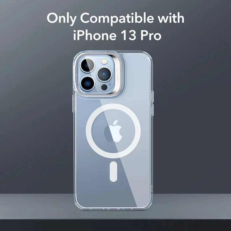 iPhone 13 Pro Classic Hybrid Case with Stash Stand (HaloLock) - Clear