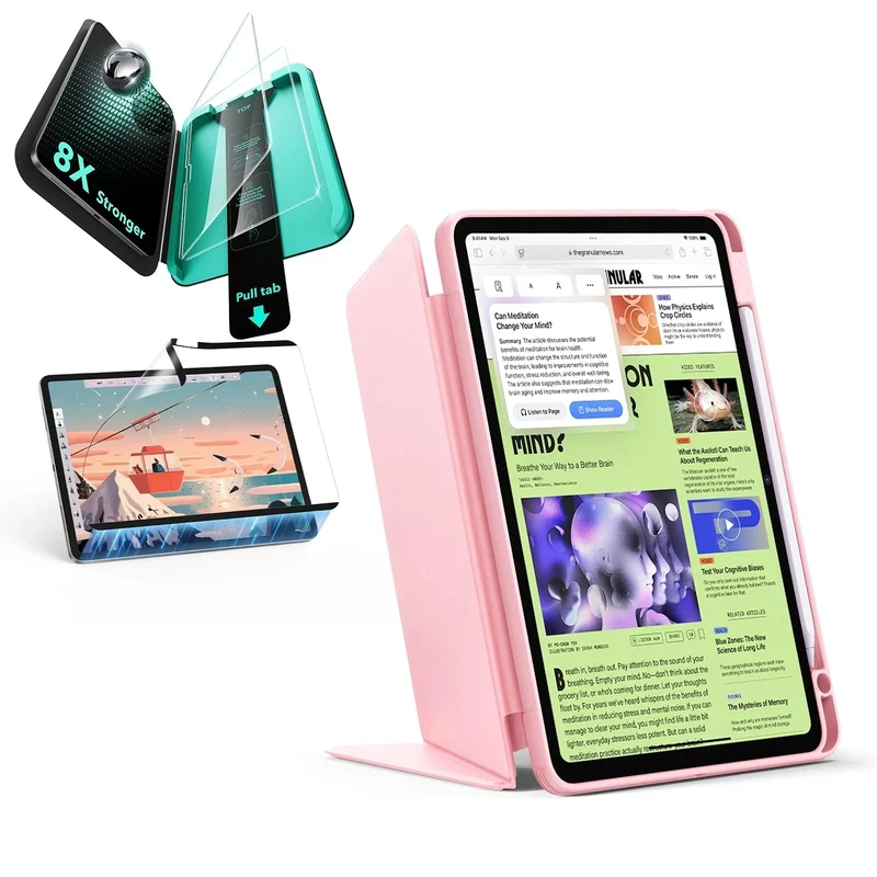 iPad Air 11" (2025) Flip Transformation Bundle - Pink