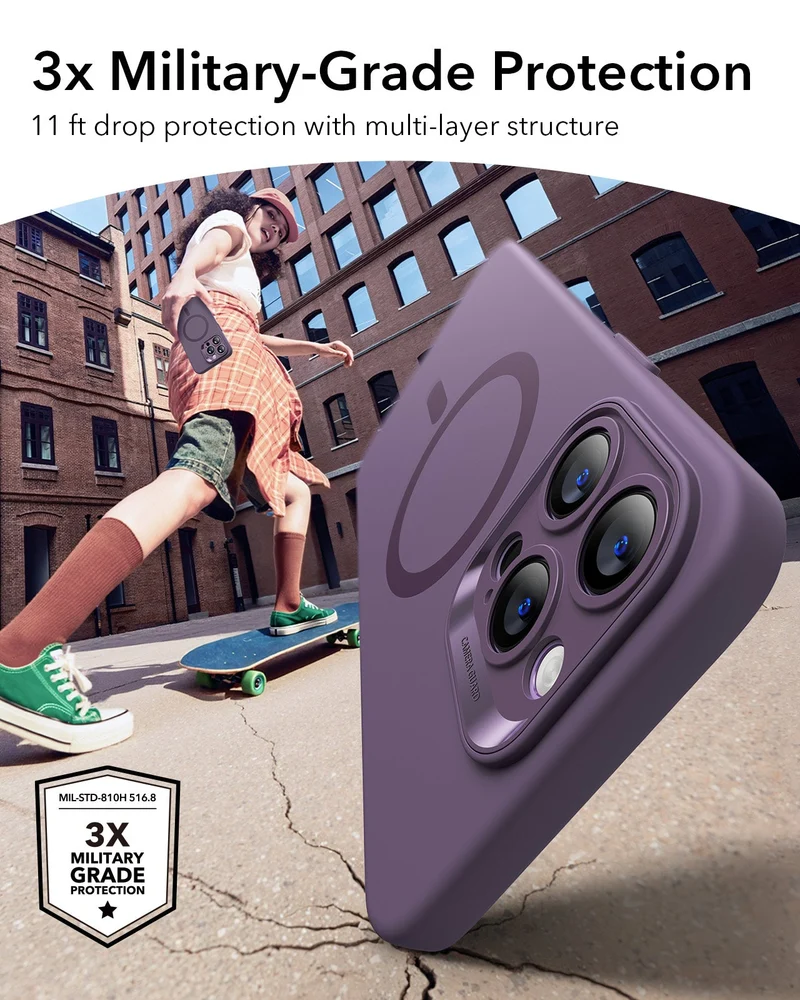 iPhone 14 Pro Cloud Soft Case (HaloLock) - Purple