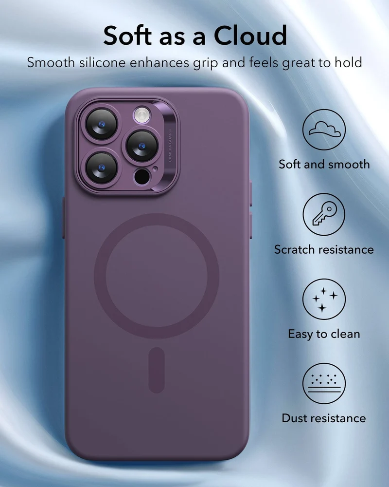 iPhone 14 Pro Cloud Soft Case (HaloLock) - Purple