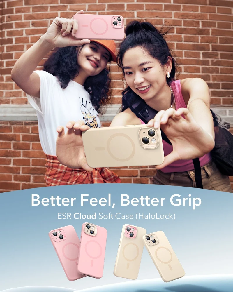 iPhone 14 Cloud Soft Case (HaloLock) - Pink