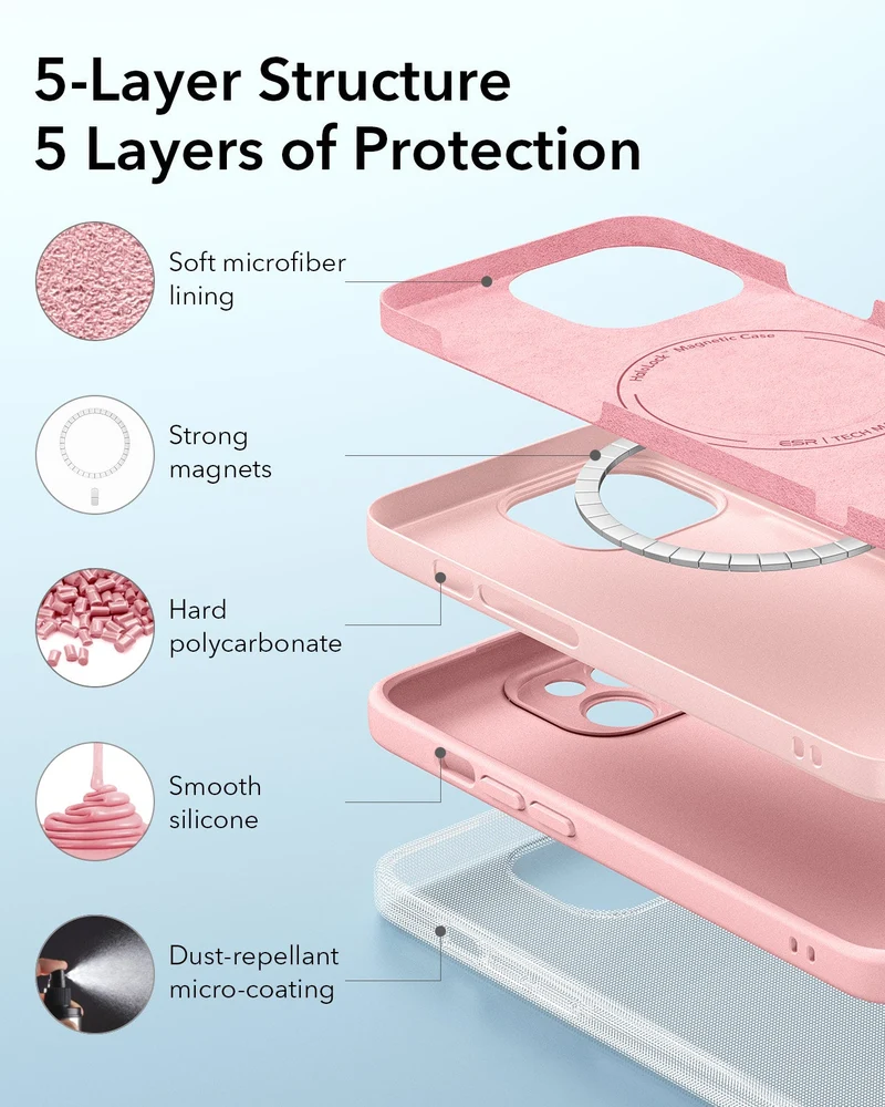 iPhone 14 Cloud Soft Case (HaloLock) - Pink