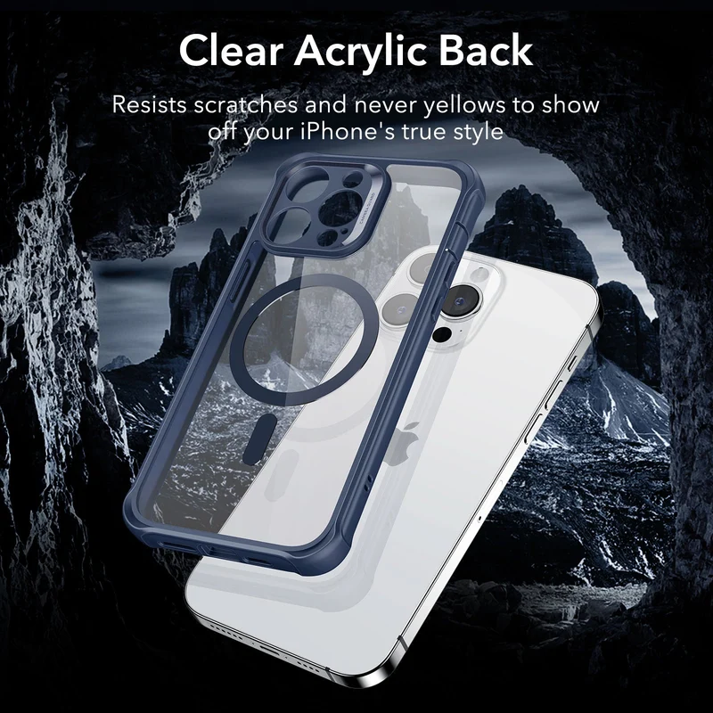 iPhone 14 Pro Max Armor Tough Case (HaloLock) - Clear Blue