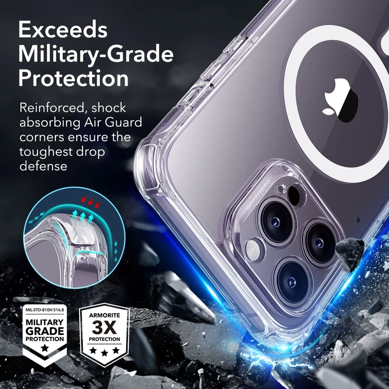iPhone 14 Pro Max Armor Tough Case (HaloLock) - Clear