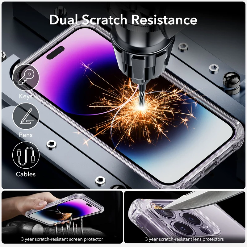 iPhone 14 Pro Max Armor Tough Case (HaloLock) - Clear