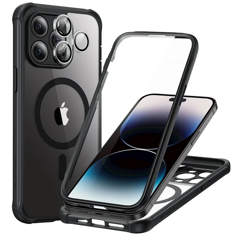 iPhone 14 Pro Max Armor Tough Case (HaloLock) - Clear Black