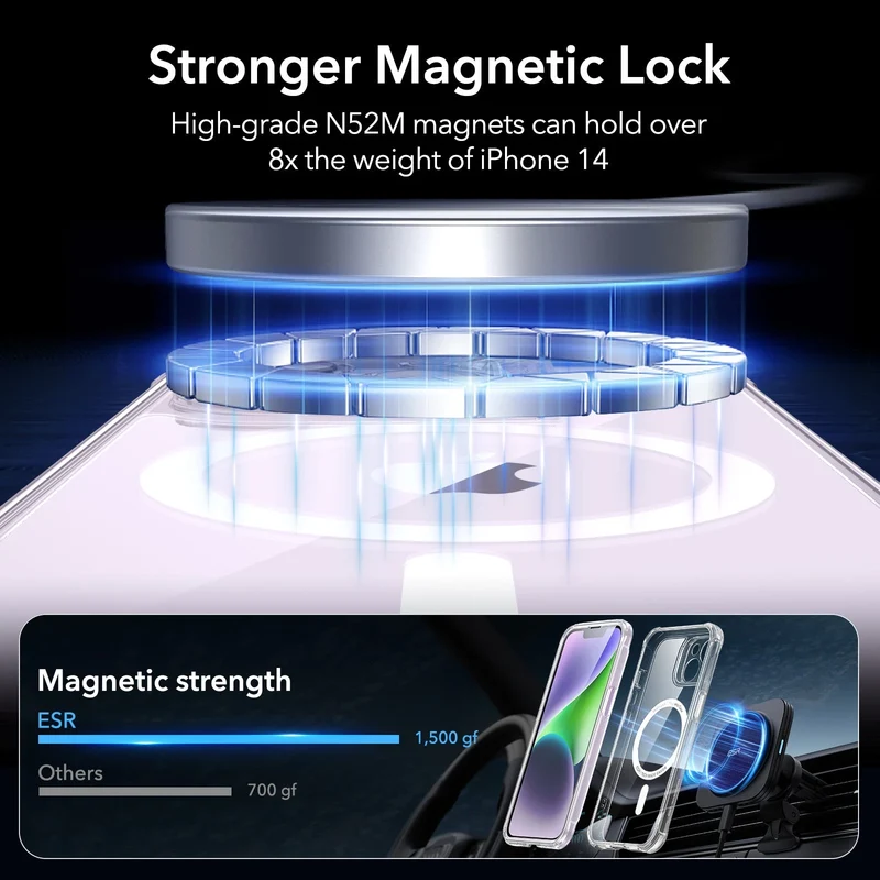 iPhone 14 Armor Tough Case (HaloLock) - Clear