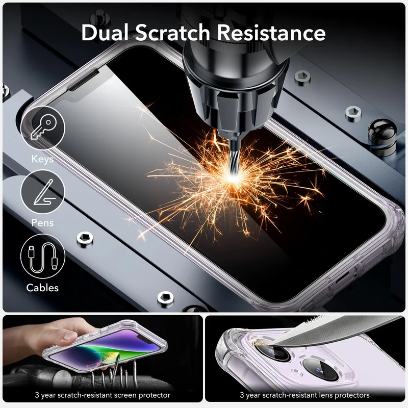 iPhone 14 Armor Tough Case (HaloLock) - Clear