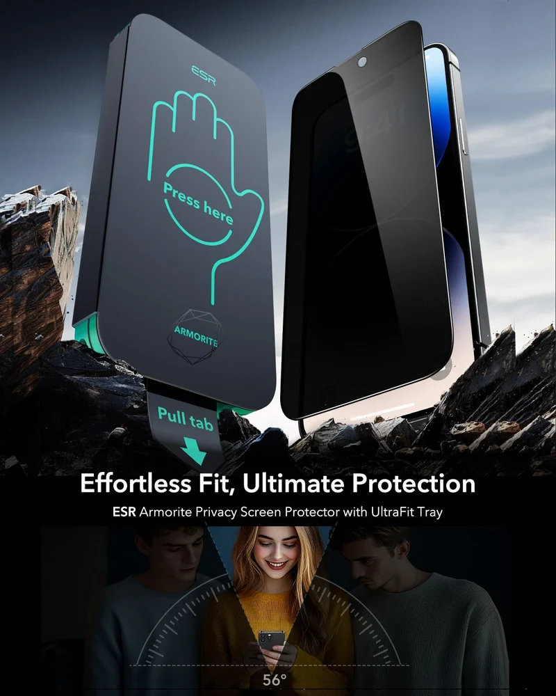 iPhone 14 Pro Max UltraFit Armorite Privacy Screen Protector - 3 Pack