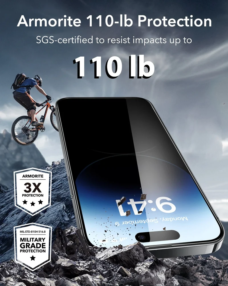 iPhone 14 Pro Max UltraFit Armorite Privacy Screen Protector - 3 Pack