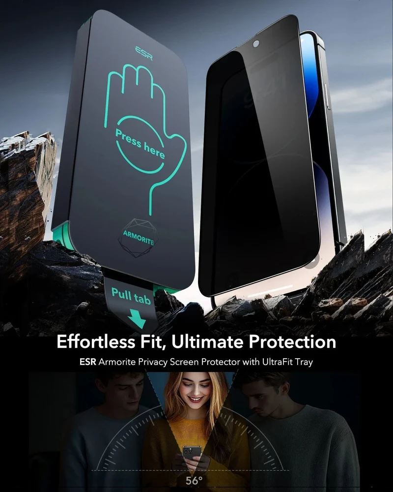 iPhone 14 Pro UltraFit Armorite Privacy Screen Protector - 3 Pack