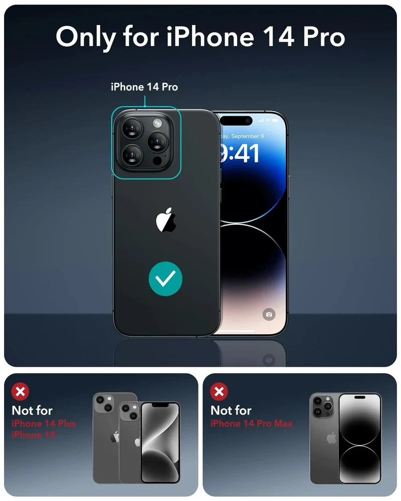 iPhone 14 Pro UltraFit Armorite Privacy Screen Protector - 3 Pack