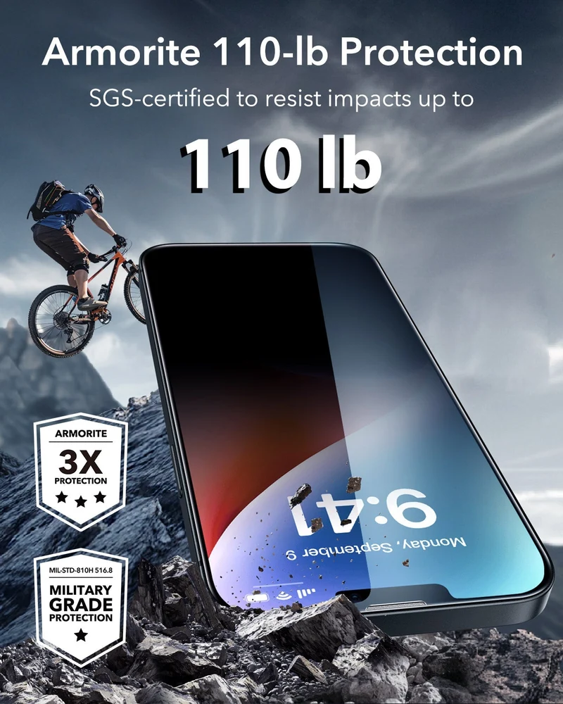 iPhone 14 Plus/13 Pro Max UltraFit Armorite Privacy Screen Protector - 3 Pack