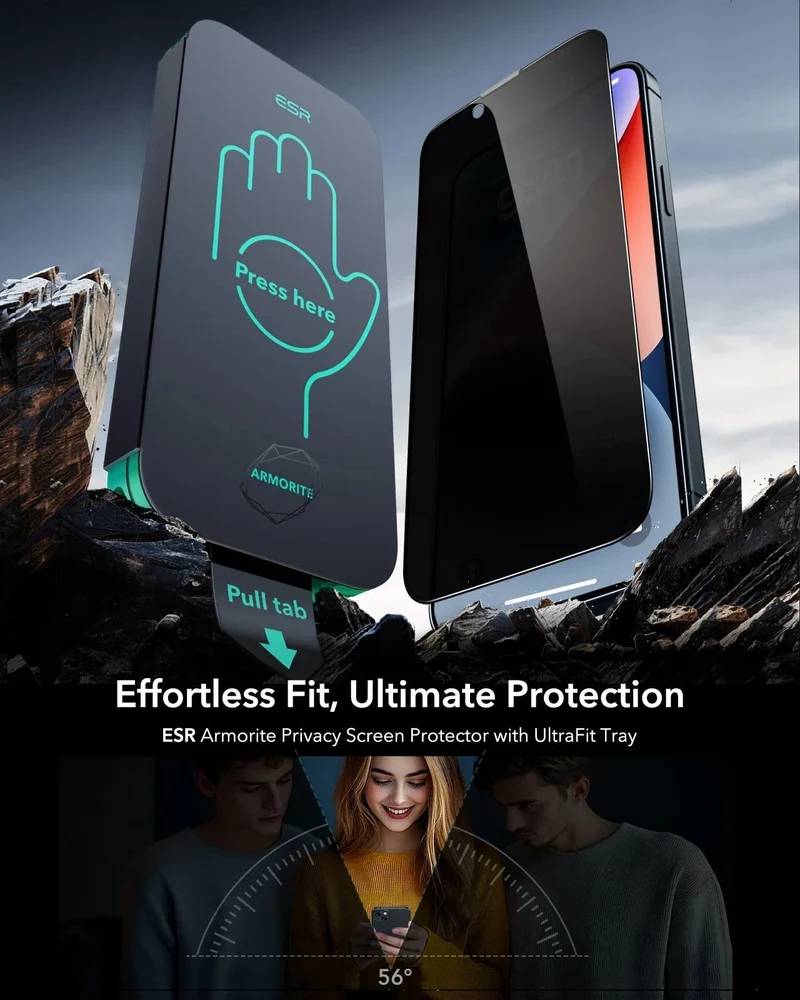 iPhone 14/13/13 Pro UltraFit Armorite Privacy Screen Protector - 3 Pack