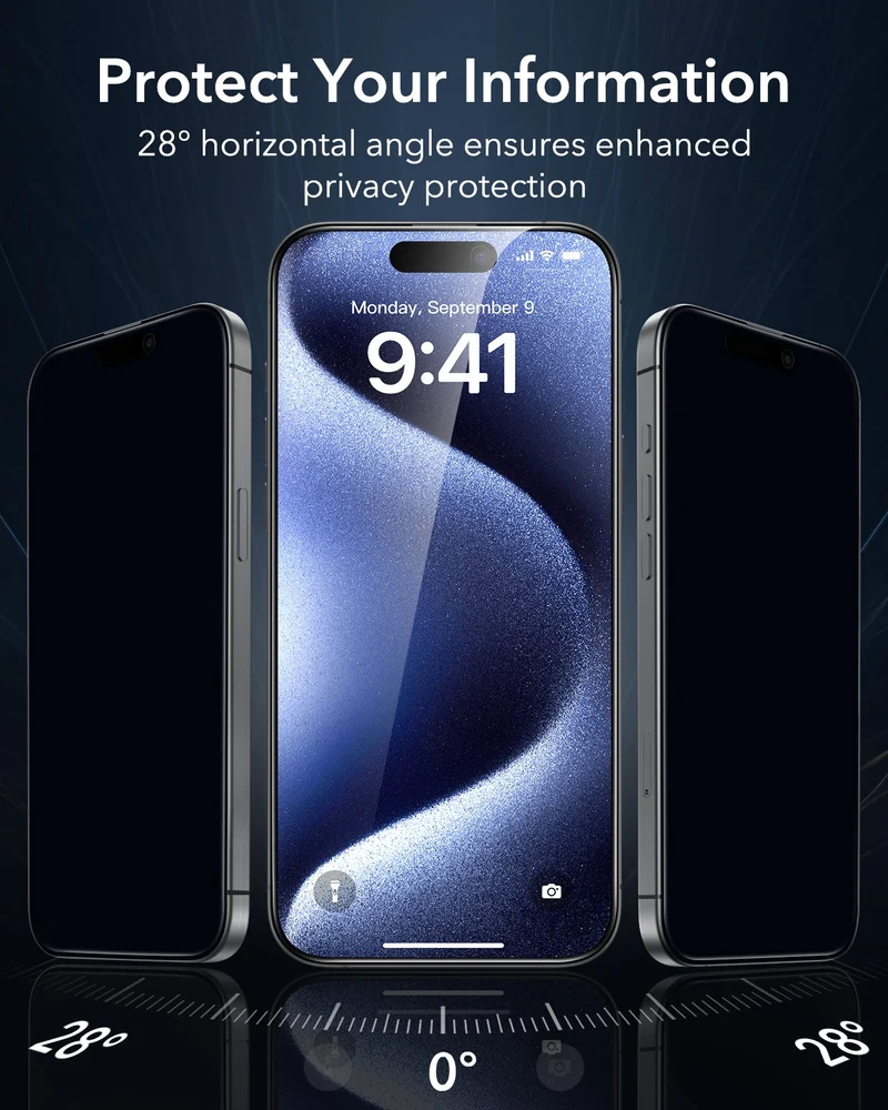 iPhone 15 Pro Max UltraFit Armorite Privacy Screen Protector - 3 Pack