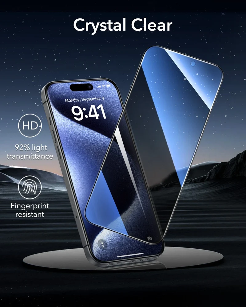 iPhone 15 Pro UltraFit Armorite Privacy Screen Protector - 3 Pack