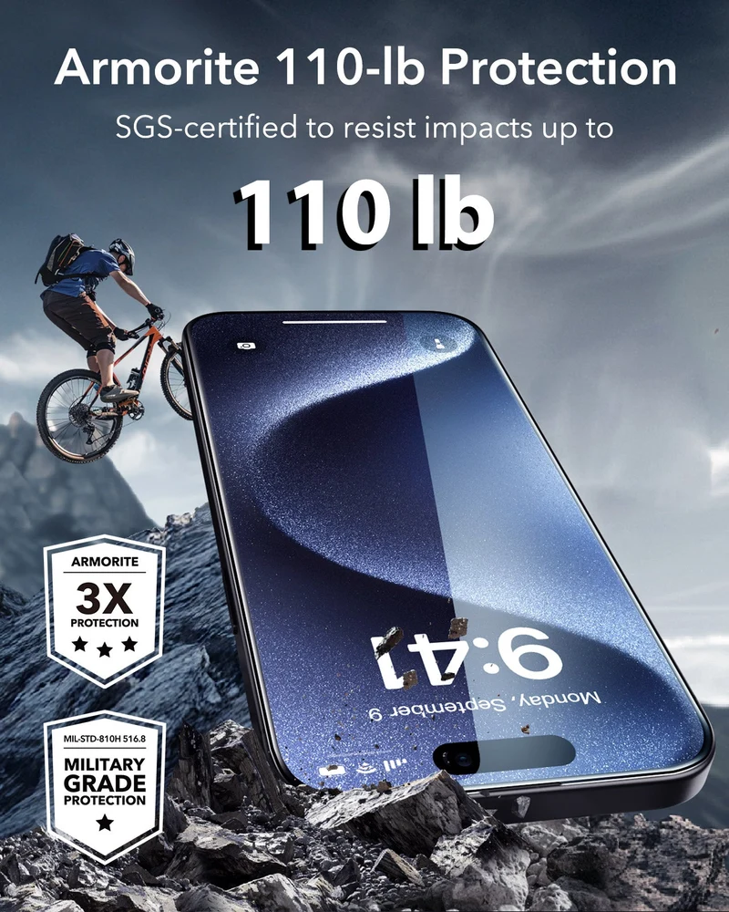 iPhone 15 Pro UltraFit Armorite Screen Protector - 3 Pack