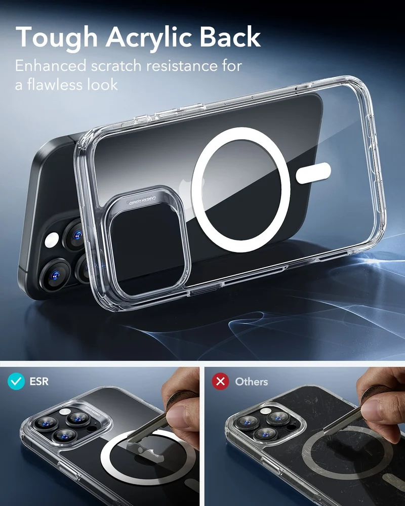 iPhone 16 Pro Classic Hybrid Case (HaloLock) - Frosted Black