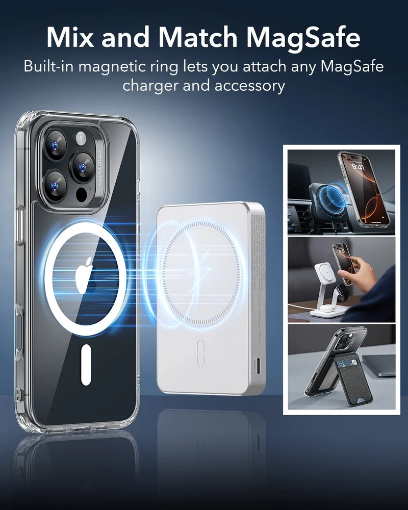 iPhone 16 Pro Max Classic Hybrid Case (HaloLock) - Frosted Clear