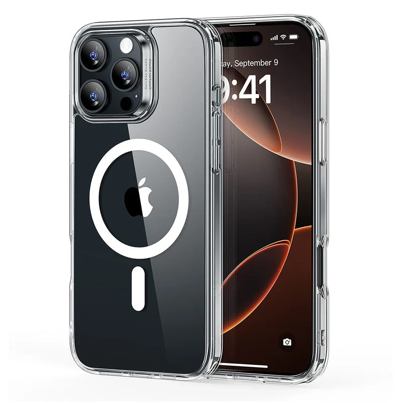 iPhone 16 Pro Max Classic Hybrid Case (HaloLock) - Clear