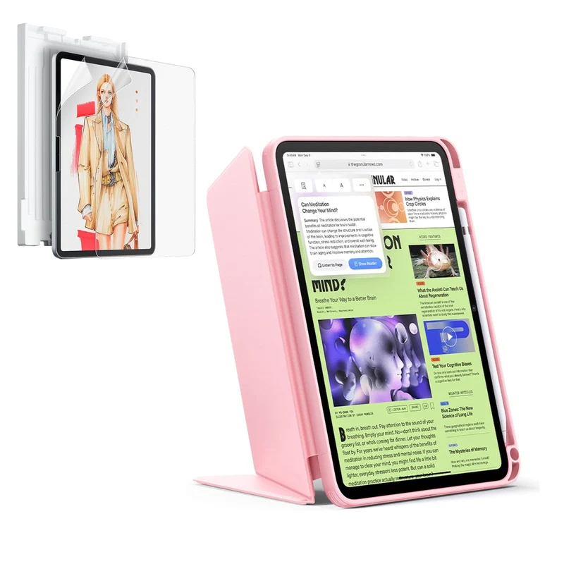 iPad 11" (A16, 2025) Flip Art Bundle - Pink