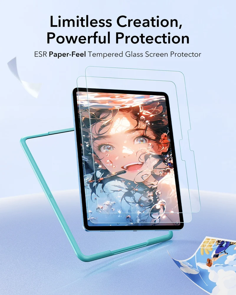 iPad 10th Generation Paper-Feel Tempered Glass Screen Protector - 2 Pack