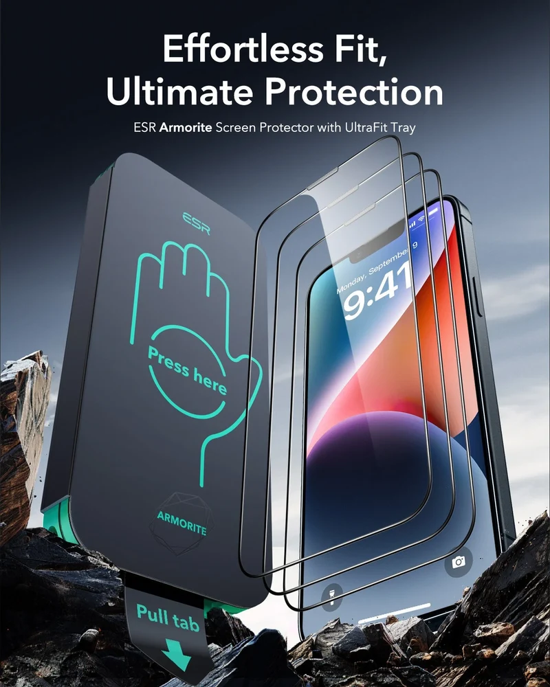 iPhone 14/13/13 Pro UltraFit Armorite Screen Protector - 3 Pack