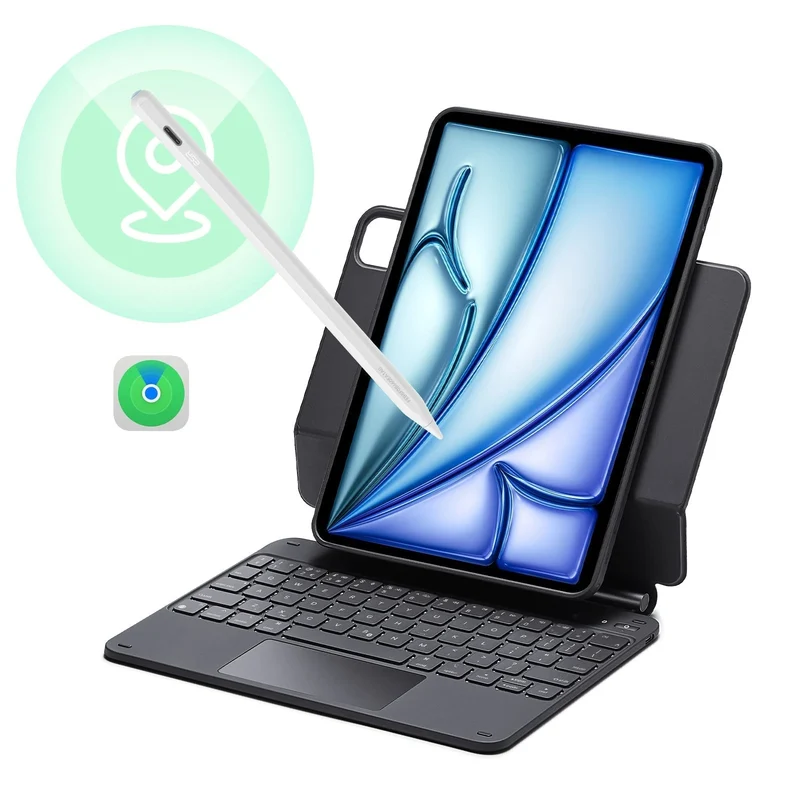 iPad Air 11” (2025) Rebound Magnetic Keyboard Case 360 Pencil Bundle-US Layout-Black