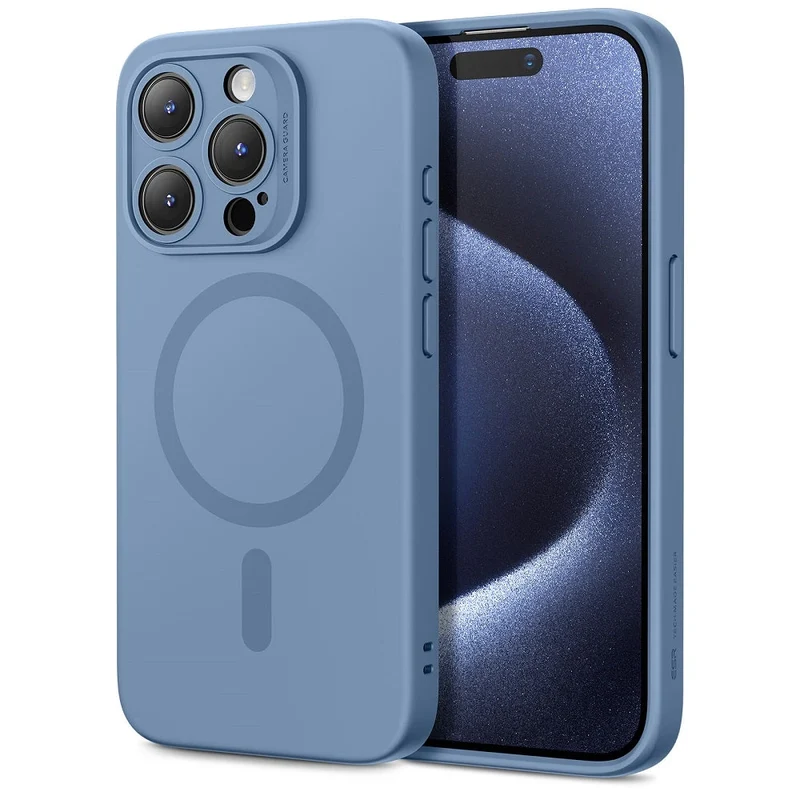 iPhone 15 Pro Max Cloud Soft Case (HaloLock) - Light Blue
