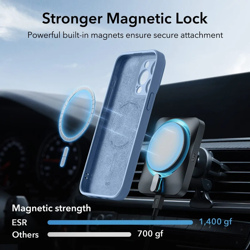 iPhone 15 Pro Max Cloud Soft Case (HaloLock) - Light Blue