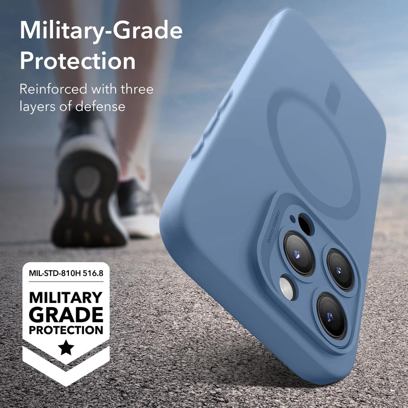iPhone 15 Pro Max Cloud Soft Case (HaloLock) - Light Blue
