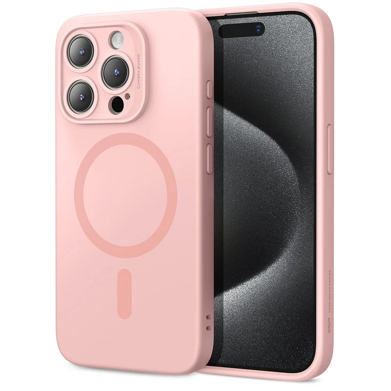 iPhone 15 Pro Max Cloud Soft Case (HaloLock) - Pink