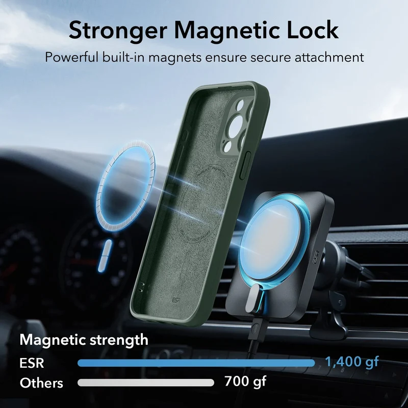 iPhone 15 Pro Max Cloud Soft Case (HaloLock) - Green