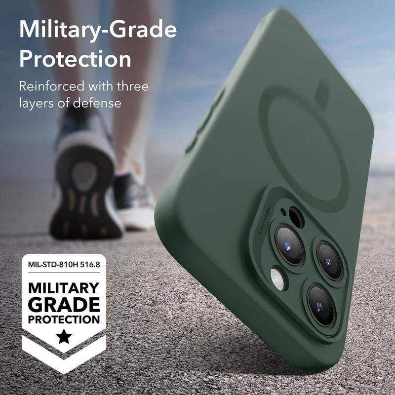 iPhone 15 Pro Max Cloud Soft Case (HaloLock) - Green