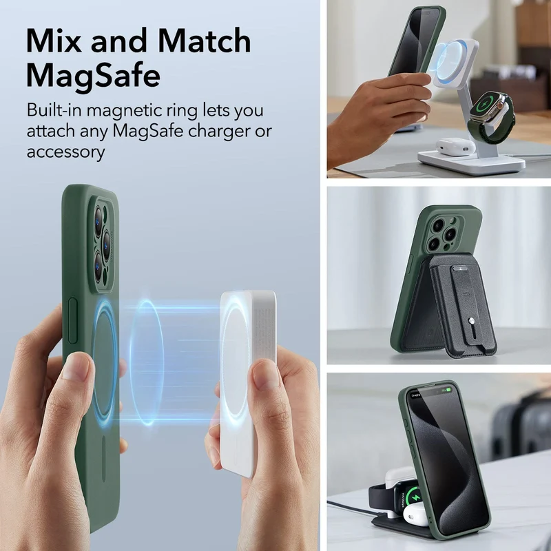 iPhone 15 Pro Max Cloud Soft Case (HaloLock) - Green