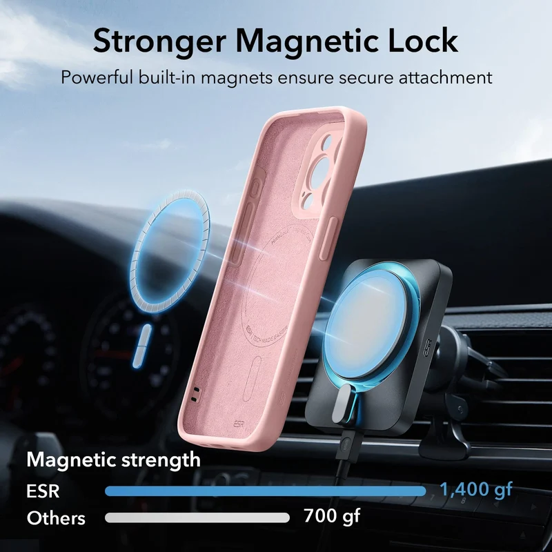 iPhone 15 Pro Cloud Soft Case (HaloLock) - Pink