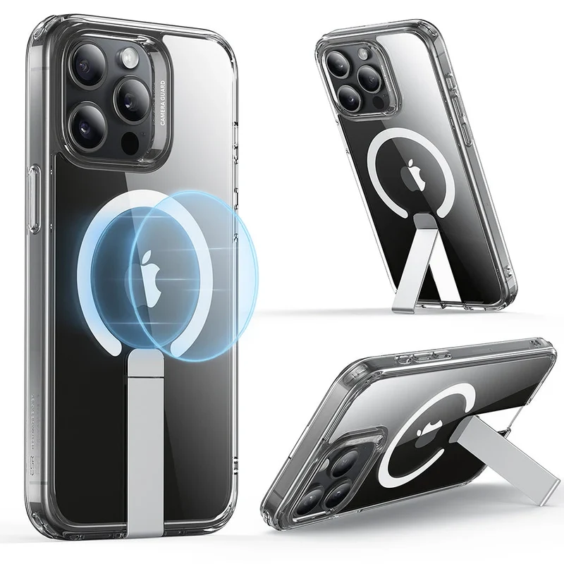iPhone 15 Pro Boost Flickstand Case (HaloLock) - Clear