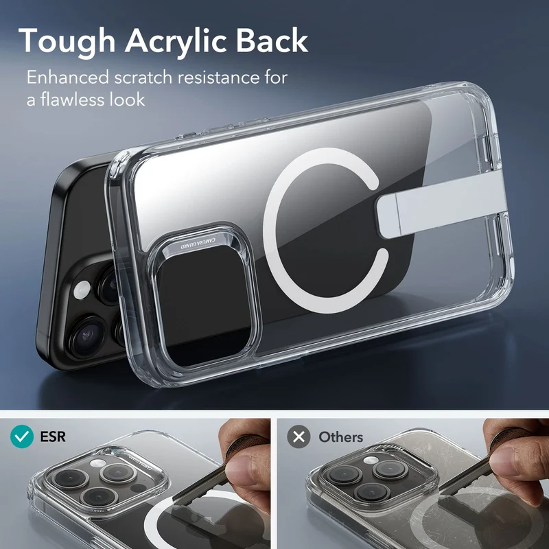 iPhone 15 Pro Boost Flickstand Case (HaloLock) - Clear