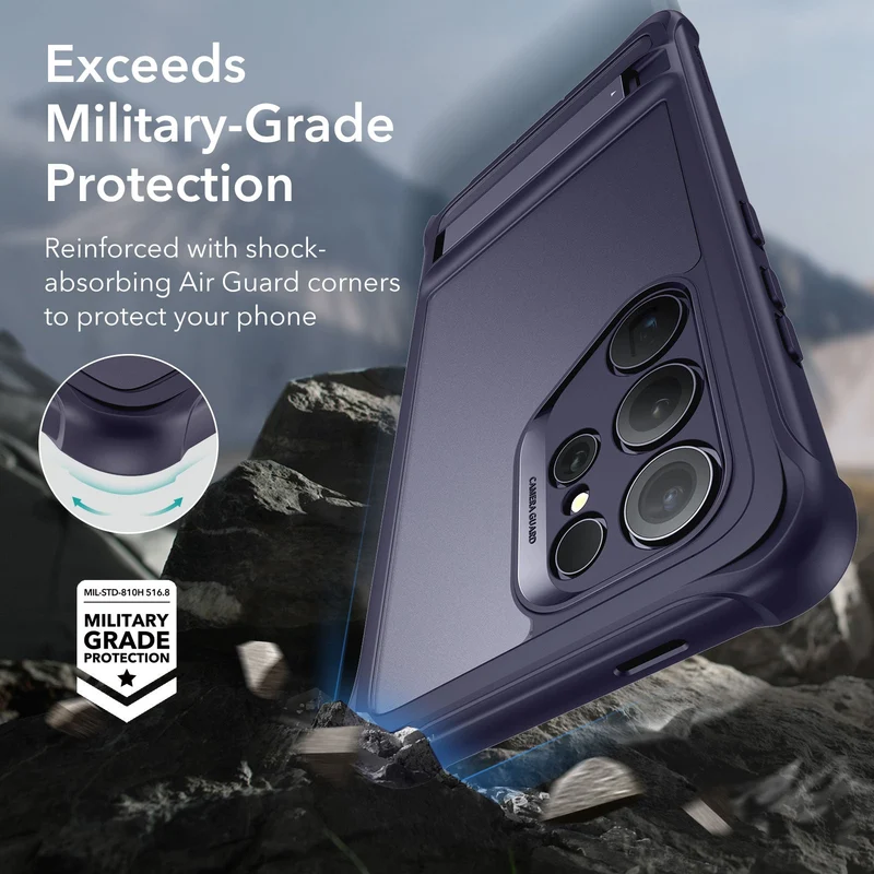 Galaxy S24 Ultra Armor Kickstand Case - Frosted Purple