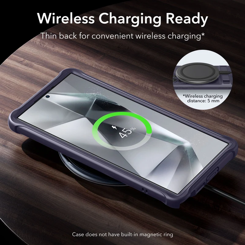 Galaxy S24 Ultra Armor Kickstand Case - Frosted Purple