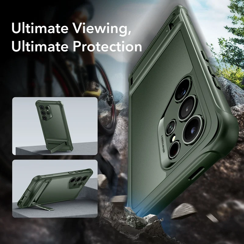 Galaxy S24 Ultra Armor Kickstand Case - Frosted Green