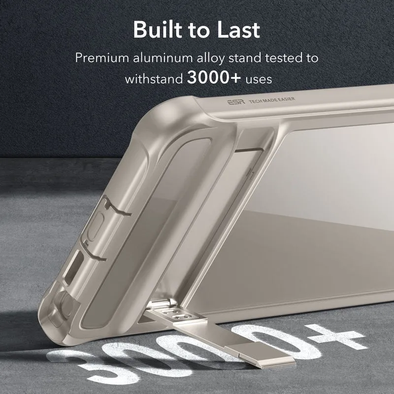 Galaxy S24 Ultra Armor Kickstand Case - Clear Grey