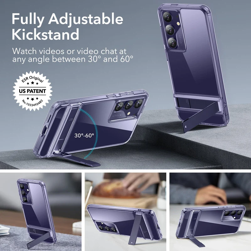 Galaxy S24 Plus Boost Kickstand Case - Clear Purple