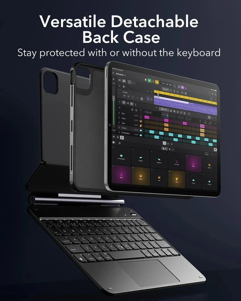 iPad Air 11” (2025) Rebound Magnetic Keyboard Case 360 - US Layout-Purple