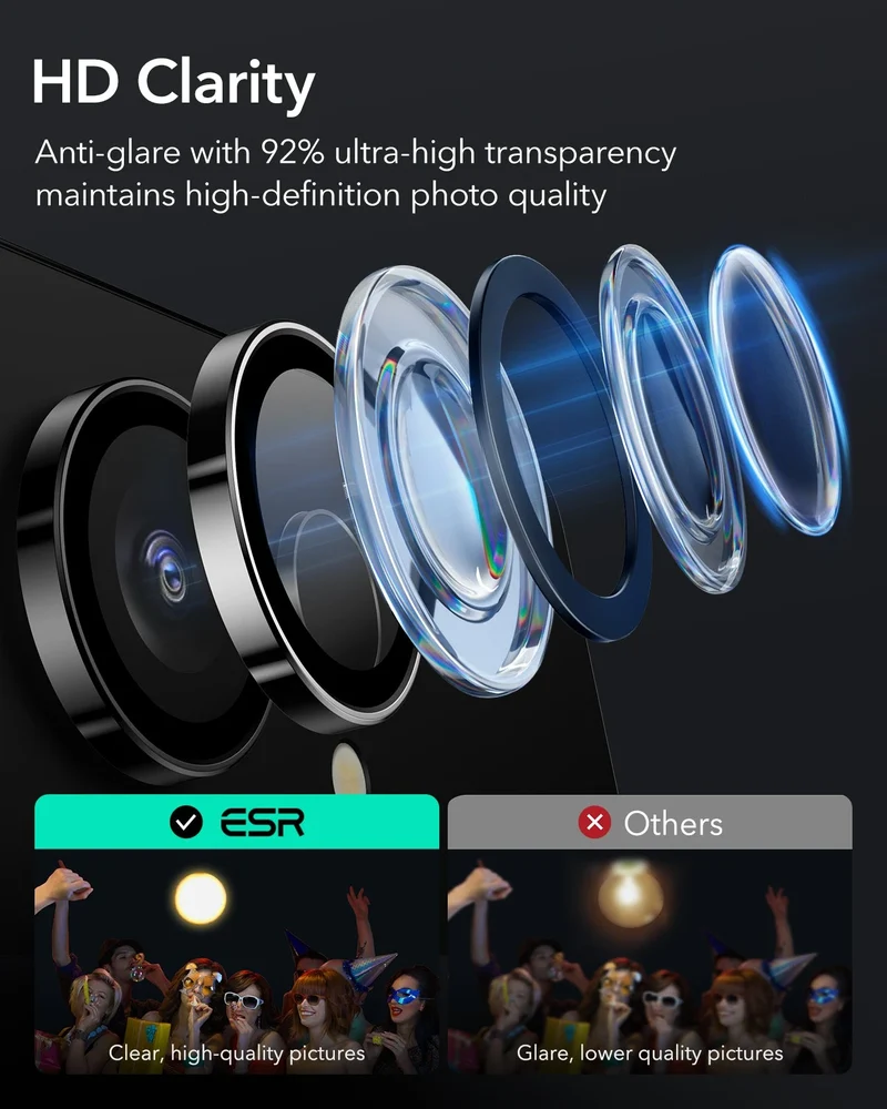 Galaxy S25 Ultra Armorite Camera Lens Protectors - Black