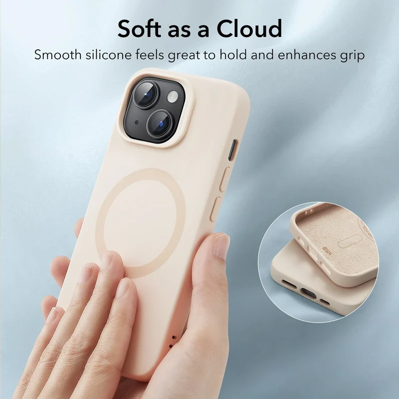 iPhone 15 Cloud Soft Case (HaloLock) - Dark Blue