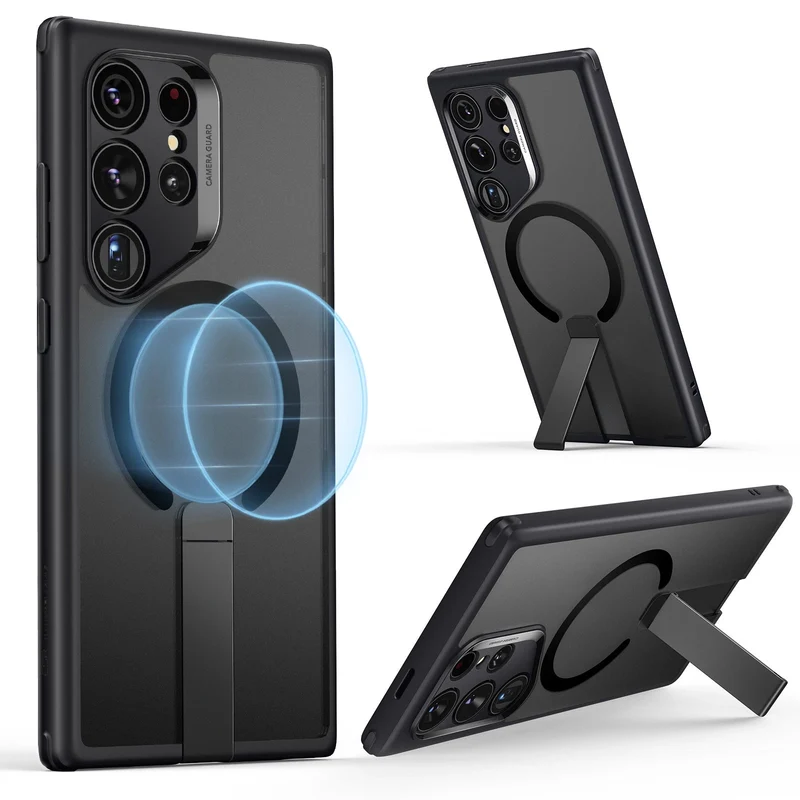 Galaxy S24 Ultra Boost Flickstand Case (HaloLock) - Frosted Black