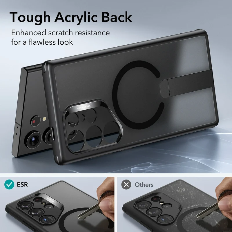 Galaxy S24 Ultra Boost Flickstand Case (HaloLock) - Frosted Black
