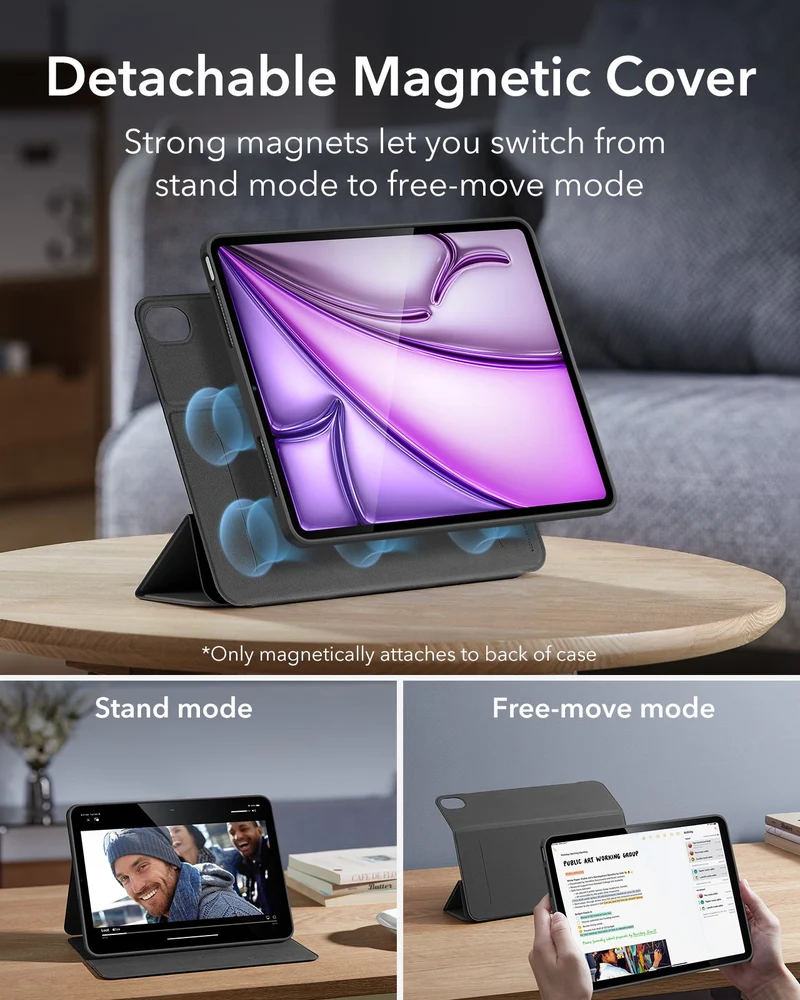 iPad Air 13" (2024) Rebound Hybrid Protection Bundle - Lavender