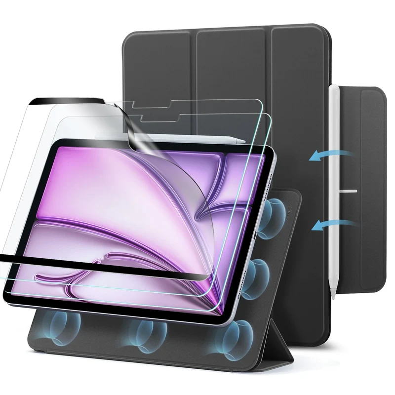iPad Air 13" (2024) Magnetic Transformation Bundle - Black